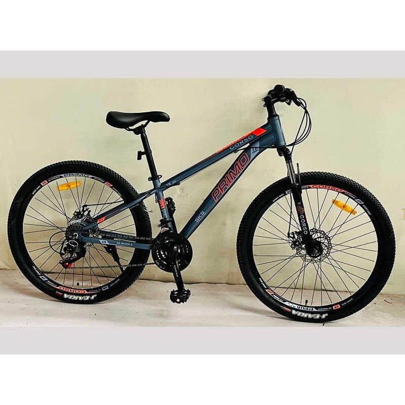 Спортивний велосипед 26" дюймів, рама 13" CORSO PRIMO RM-26808 (3*7s) сірий