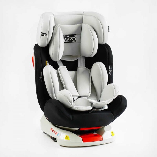 Автокресло поворотное с ISOFIX 9 мес - 12 лет, группа 1/2/3, Joy SafeMax SF-86230 черное