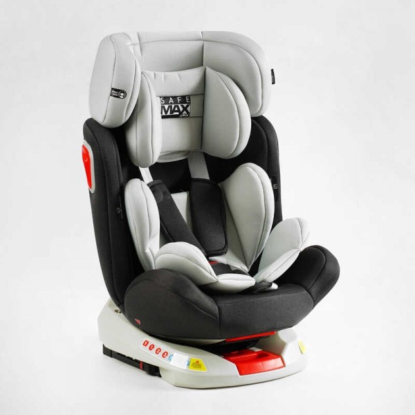 Автокрісло поворотне з ISOFIX 9 міс - 12 років, група 1/2/3, Joy SafeMax SF-62860 сіре