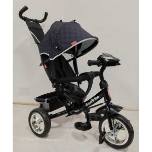 Детский трехколесный велосипед Best Trike с музыкальной фарой и USB+Bluetooth 6588 / 66-311 черный