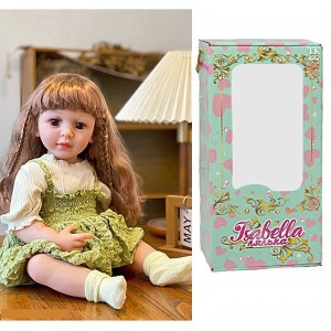 Лялька QM 100 (12) "TK Group", висота: 50 см, гумова, імітація скляних очей, пустушка, пляшечка, памперс, шкарпетки, в коробці