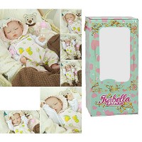 Пупс QM 24060 (12) "TK Group", функціональний, висота: 42 см, гумовий, пустушка, пляшечка, памперс, шапочка, в коробці