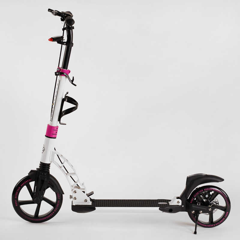 Самокат двухколесный "Best Scooter" D-71057 бело-черный