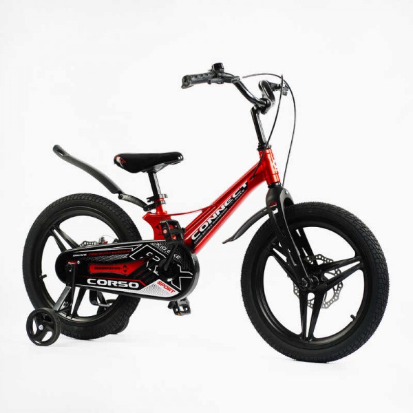 Велосипед 2-х колісний дитячий 18" дюймів Corso CONNECT MG-18215  червоний