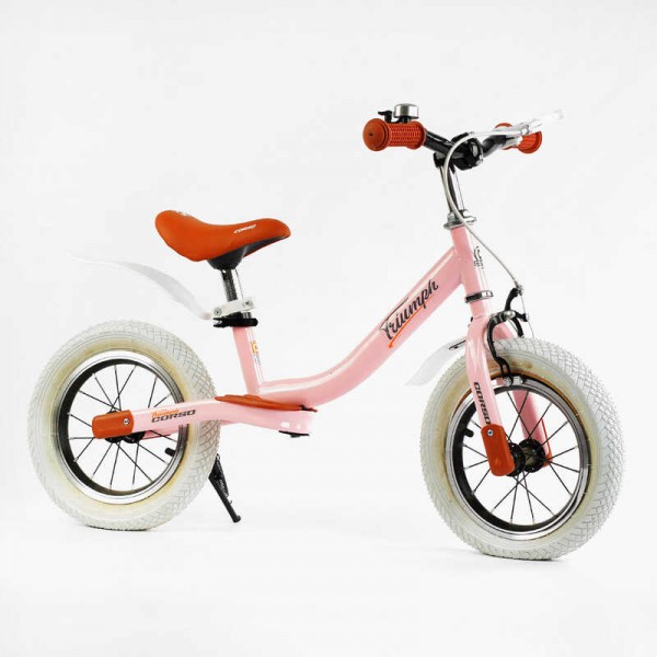 УЦІНКА! Велобіг на надувних колесах 12 дюймів Corso Triumf 61201 рожевий