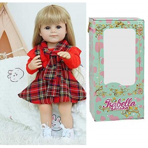 Лялька QM 88002 (12) "TK Group", висота: 50 см, гумова, імітація скляних очей, пустушка, пляшечка, памперс, взуття, в коробці