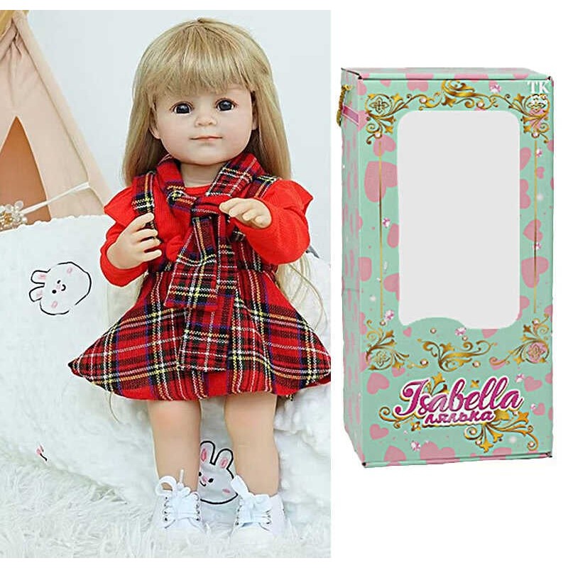 Лялька QM 88002 (12) "TK Group", висота: 50 см, гумова, імітація скляних очей, пустушка, пляшечка, памперс, взуття, в коробці