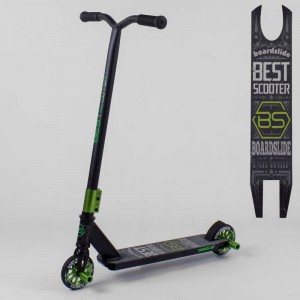 Самокат трюковий 50814 Best Scooter (1) ПЕГІ, алюмінієвий диск та дека, колеса PU, d=110мм, ширина керма - 52 см, В ПАКЕТІ