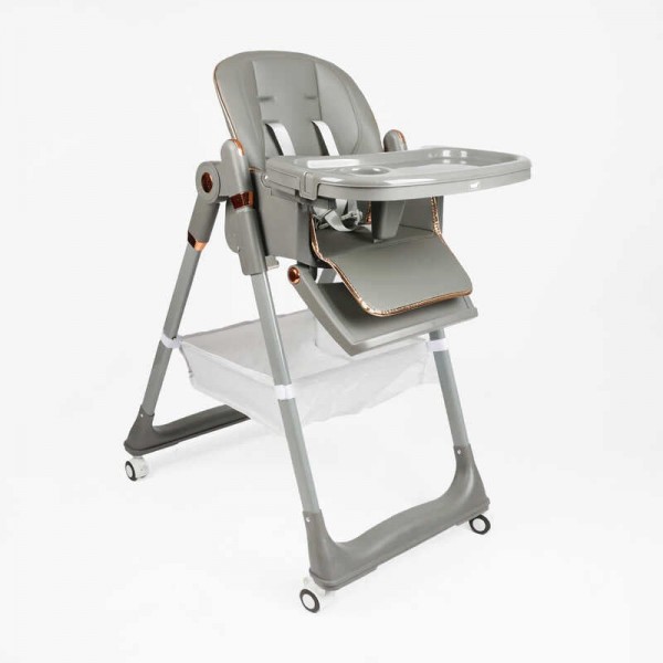 Стільчик для годування Toti 23069 (1) мягкий чохол PU, 4 колеса, з’ємний столик, корзинка, в коробці Стільчик для годування Toti 23069 (1) мягкий чохол PU, 4 колеса, з’ємний столик, корзинка, в коробці