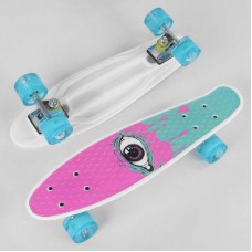 Скейт Пенни борд, колеса PU светящиеся, Best Board S 29707 глаз