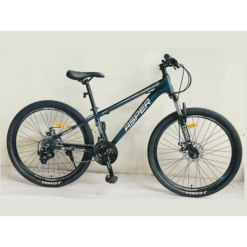 Спортивний велосипед 26" дюймів, рама 13" CORSO ASPER SP-26822 (3*7s) синій