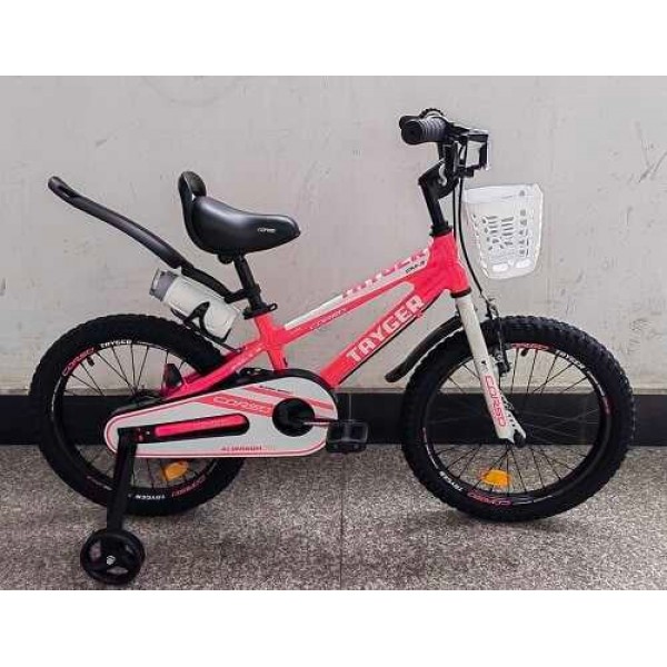 Велосипед для дівчинки 2-х колісний 20 дюймів, алюмінієва рама, CORSO TAYGER TG-41479 малиновий