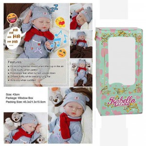 Пупс QM 240010 A (12) "TK Group", функціональний, висота: 42 см, гумовий, озвучені репліки англ. мовою, аксесуари, в коробці