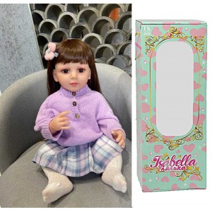 Лялька QM 107 (12) "TK Group", висота: 50 см, гумова, імітація скляних очей, пустушка, пляшечка, памперс, в коробці