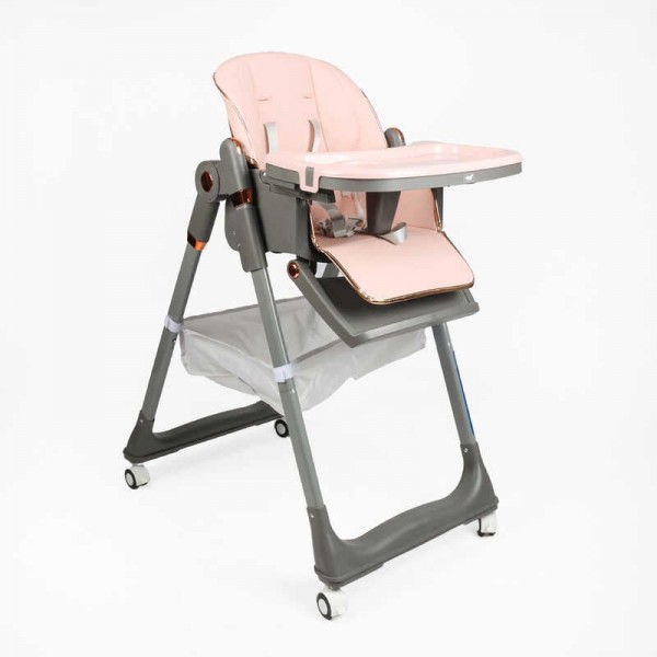 Стільчик для годування Toti 38006 (1) мягкий чохол PU, 4 колеса, з’ємний столик, корзинка, в коробці Стільчик для годування Toti 38006 (1) мягкий чохол PU, 4 колеса, з’ємний столик, корзинка, в коробці