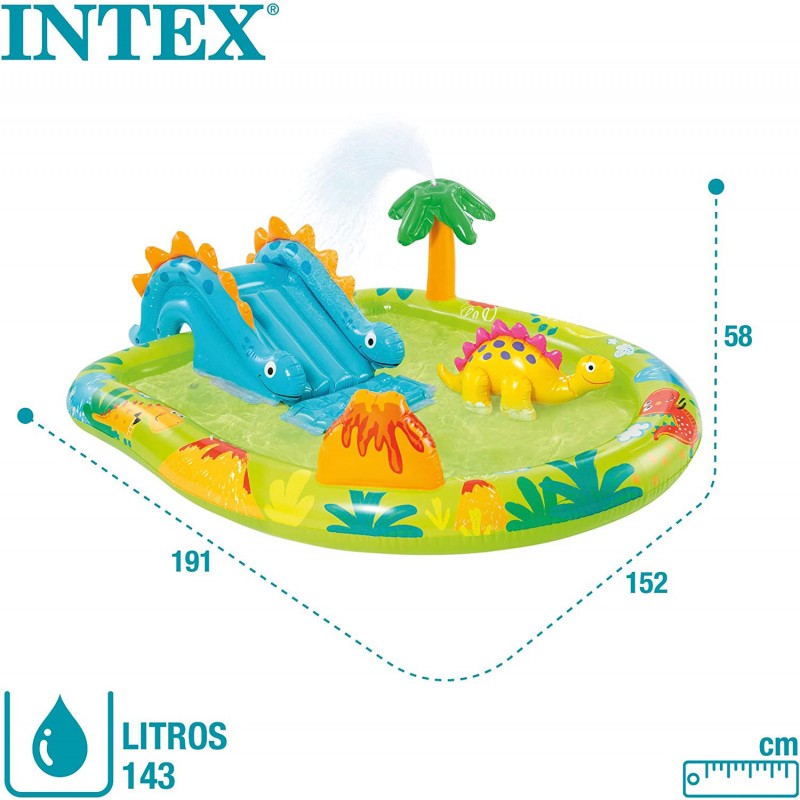 Надувной игровой центр от 2 лет Маленький Дино INTEX 57166