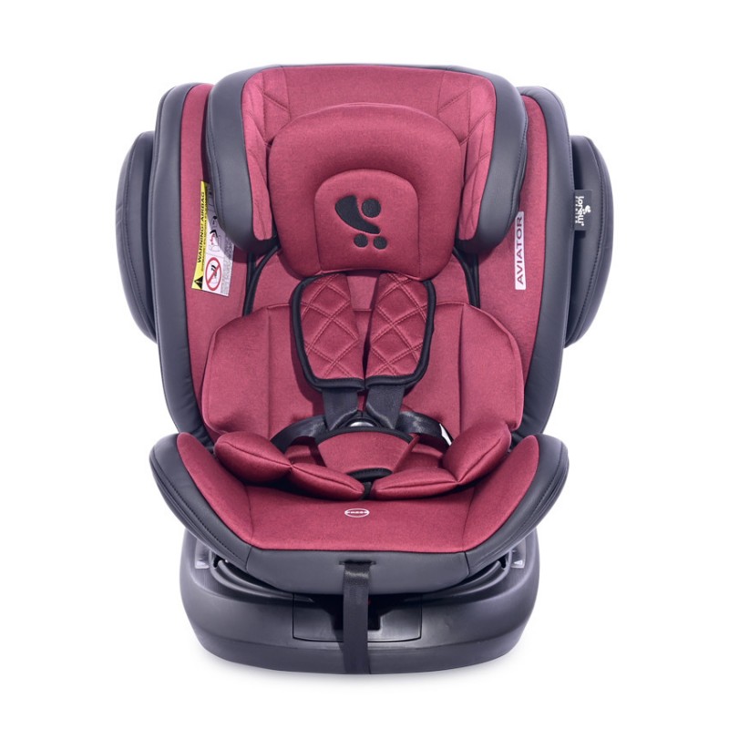 Автокрісло поворотне 0+/1/2/3 Lorelli Aviator Isofix Black&Red (10071302167)