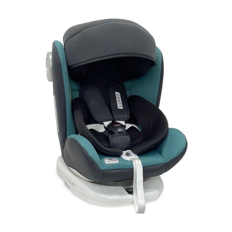 Автокрісло 0+ /1/2/3 Lorelli Lusso SPS Isofix вага 0-36 кг Brittany Blue бірюзовий