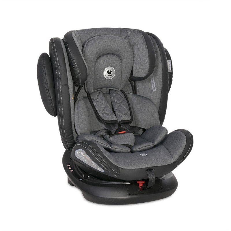 Автокресло поворотное 0+/1/2/3 Lorelli Aviator Isofix Black&Dark Grey темно-серый