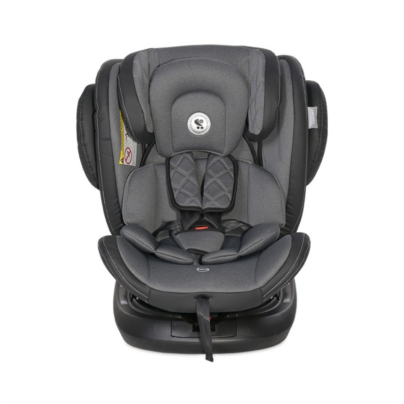 Автокресло поворотное 0+/1/2/3 Lorelli Aviator Isofix Black&Dark Grey темно-серый