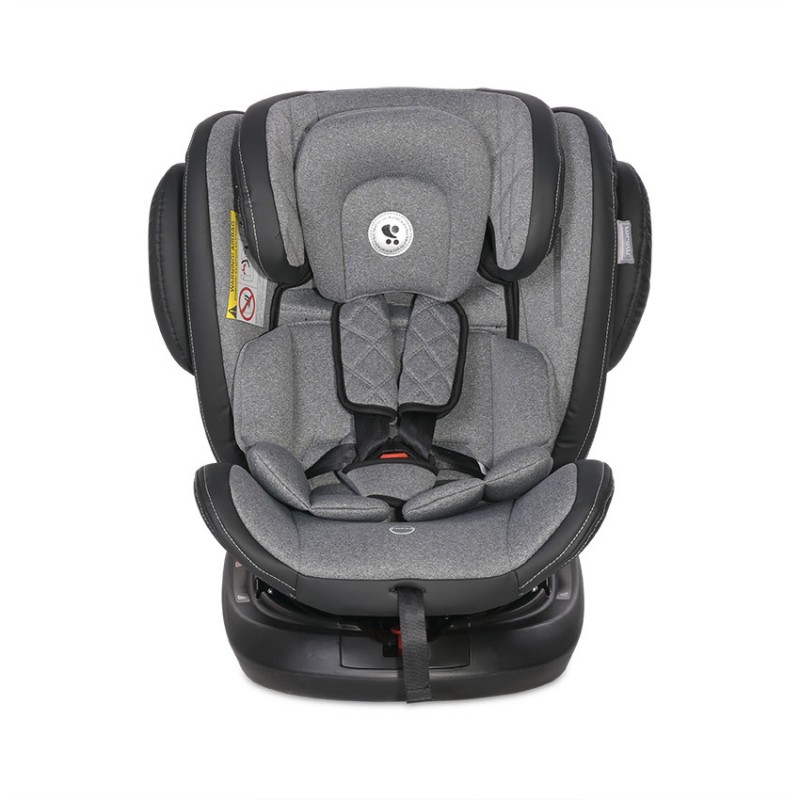 Автокресло поворотное 0+/1/2/3 Lorelli Aviator Isofix Black&Light Grey светло-серый