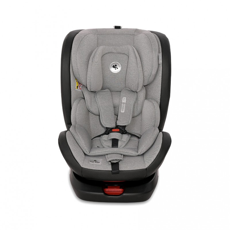 Автокресло-ребордер Lorelli Nebula Isofix 0-36 kg Grey Leather серое