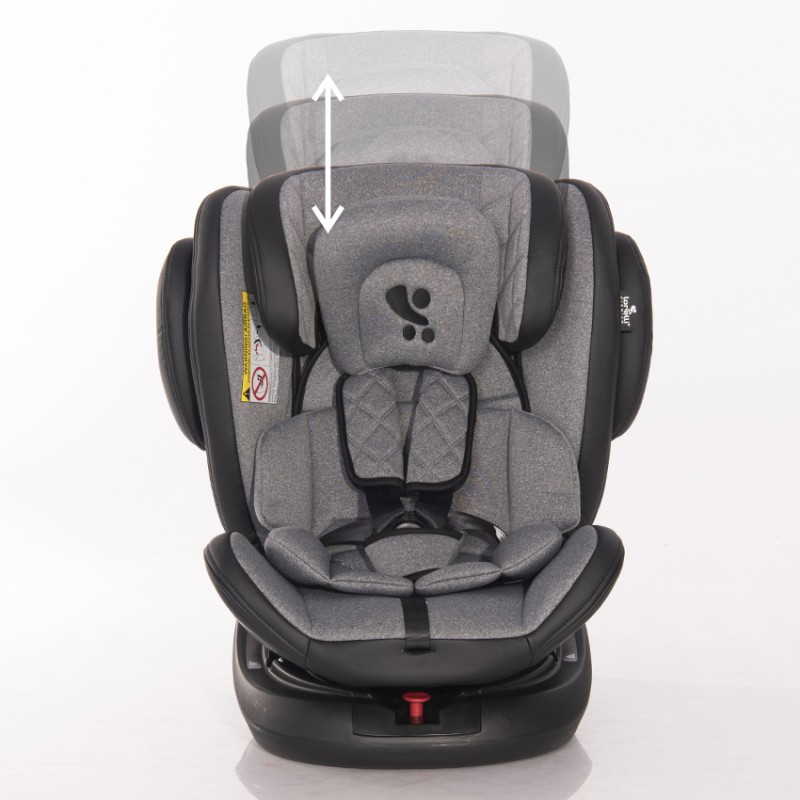 Автокресло поворотное 0+/1/2/3 Lorelli Aviator Isofix Black&Dark Grey темно-серый