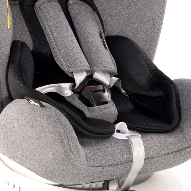 Автокрісло 0+ /1/2/3 Lorelli Lusso SPS Isofix вага 0-36 кг Grey сірий