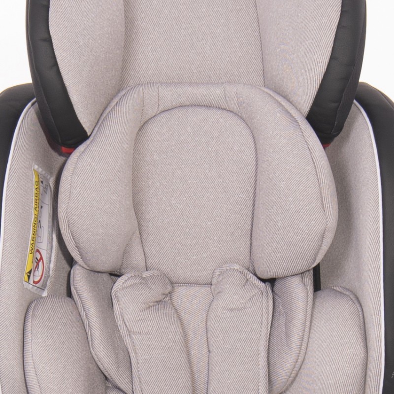 Автокресло-ребордер Lorelli Nebula Isofix 0-36 kg Grey Leather серое