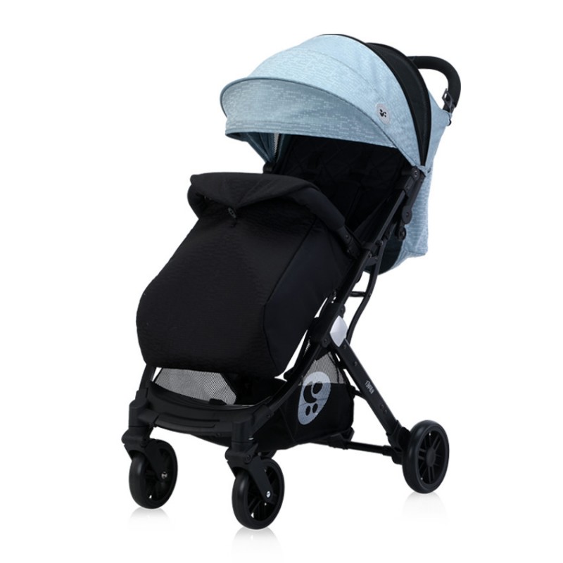 Прогулянкова коляска Lorelli Fiorano Black&Silver Blue Блакитна