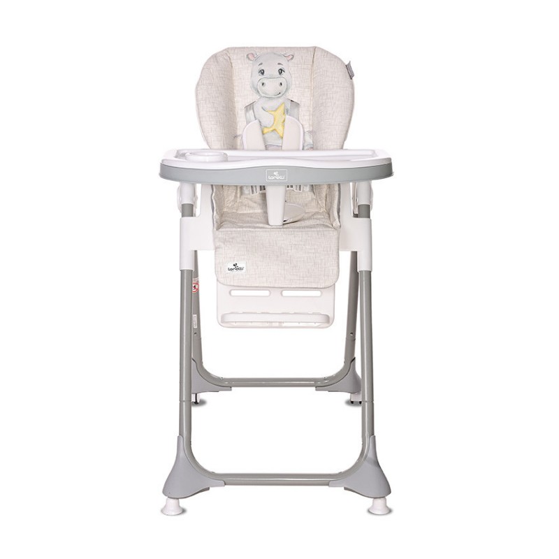 Стульчик для кормления детей Lorelli Felicita Noble Grey Hippo Pu Leather серый