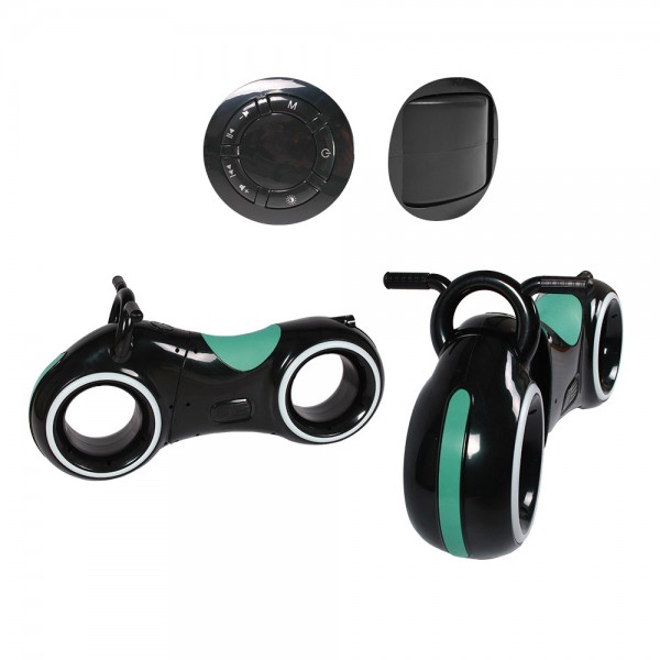 Детский беговел Tron Bike (космобайк) Bluetooth с Led подсветкой колес Tilly GS-0020 Black/Green