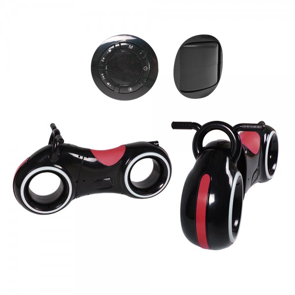Детский беговел Tron Bike (космобайк) Bluetooth с Led подсветкой колес Tilly GS-0020 Black/Red