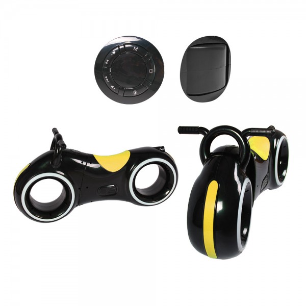 Детский беговел Tron Bike (космобайк) Bluetooth с Led подсветкой колес Tilly GS-0020 Black/Yellow