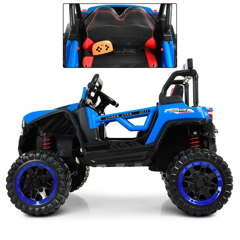 Дитячий 4-х моторний електромобіль позашляховик Buggy (Баггі) M 3804EBLR-4 синій