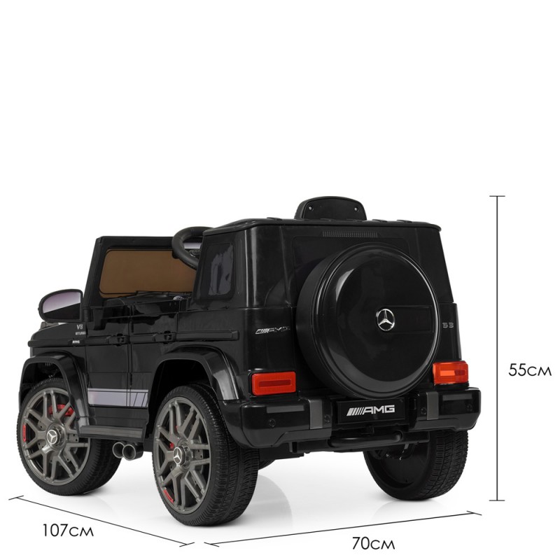 Дитячий електромобіль джип Mercedes AMG (Мерседес) BAMBI M 4179EBLRS-2 чорний
