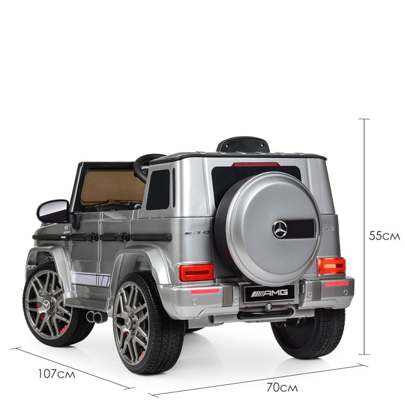 Дитячий електромобіль джип Mercedes AMG (Мерседес) BAMBI M 4179EBLRS-11 сірий