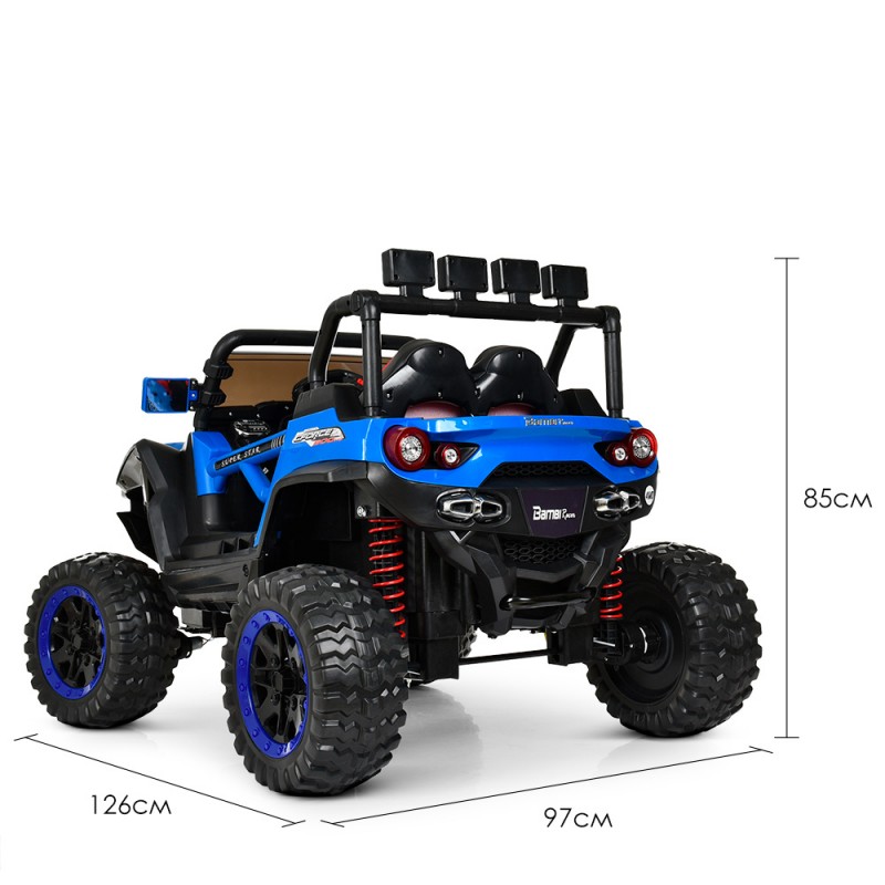 Дитячий 4-х моторний електромобіль позашляховик Buggy (Баггі) M 3804EBLR-4 синій