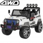 Дитячий повнопривідний електромобіль JEEP BAMBI M 3237EBLR-1 білий