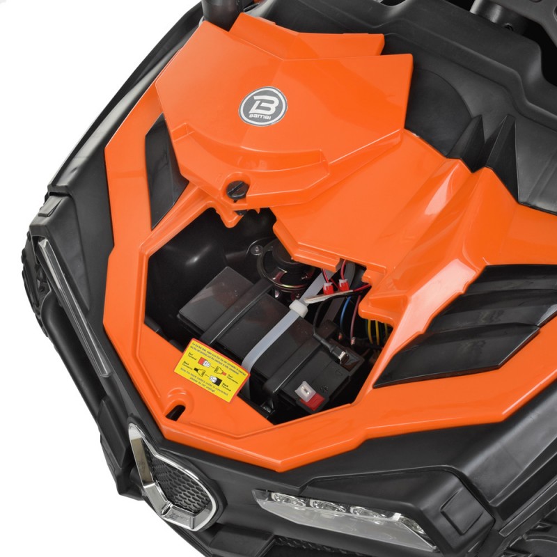 Дитячий електромобіль Джип Bambi Racer M 4198EBLR-7 помаранчевий