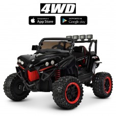 Дитячий 4-х моторний електромобіль позашляховик Buggy (Багі) M 3804EBLR-2-3 чорний