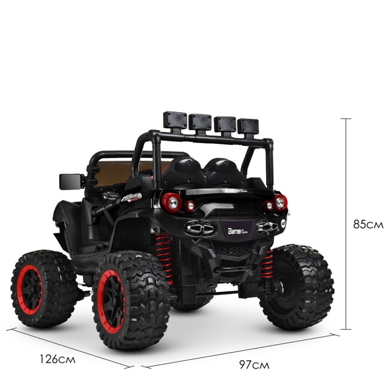 Дитячий 4-х моторний електромобіль позашляховик Buggy (Багі) M 3804EBLR-2-3 чорний