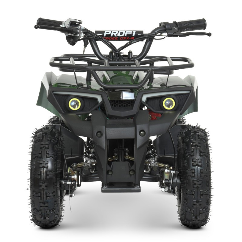 Электроквадроцикл детский 800W, скорость до 22 км/ч, HB-ATV800AS-10 зеленый камуфляж