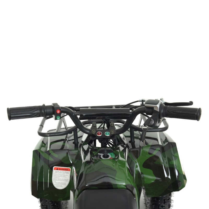Электроквадроцикл детский 800W, скорость до 22 км/ч, HB-ATV800AS-10 зеленый камуфляж