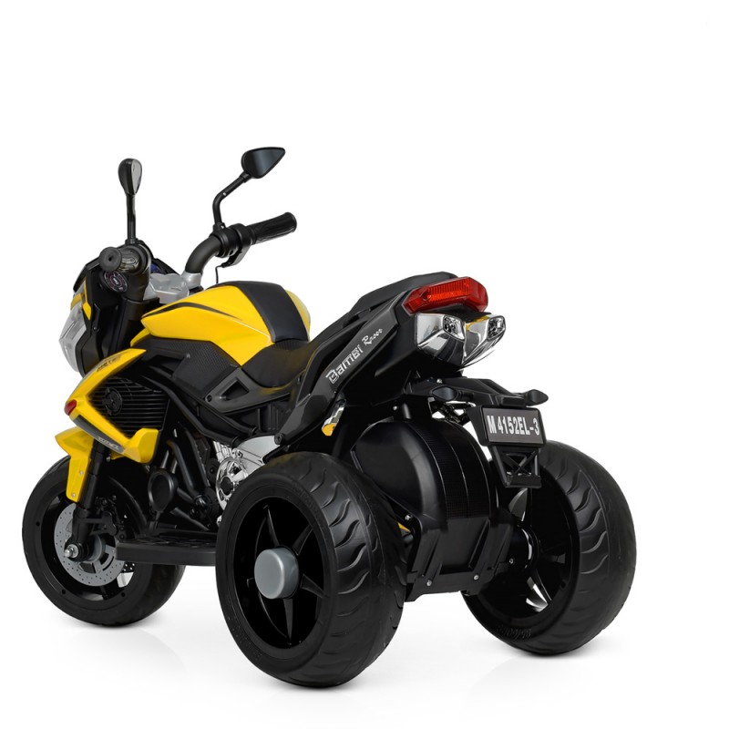 Дитячий триколісний мотоцикл Bambi M 4152EL-6 жовтий