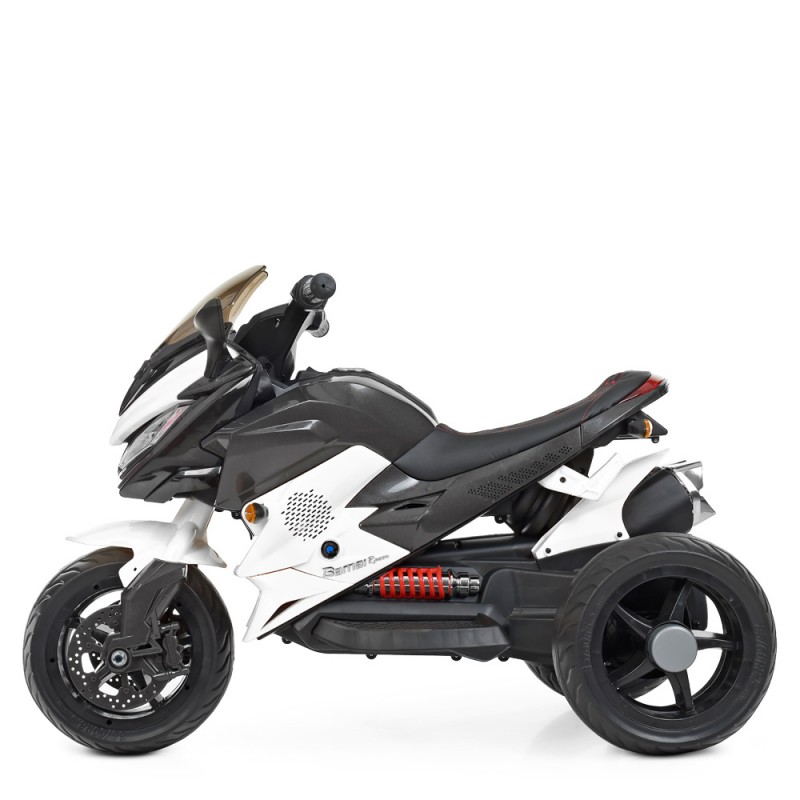 Детский трехколесный мотоцикл на аккумуляторе Bambi M 4274EL-1 белый