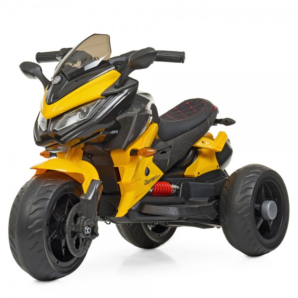 Детский трехколесный мотоцикл на аккумуляторе Bambi M 4274EL-6 желтый