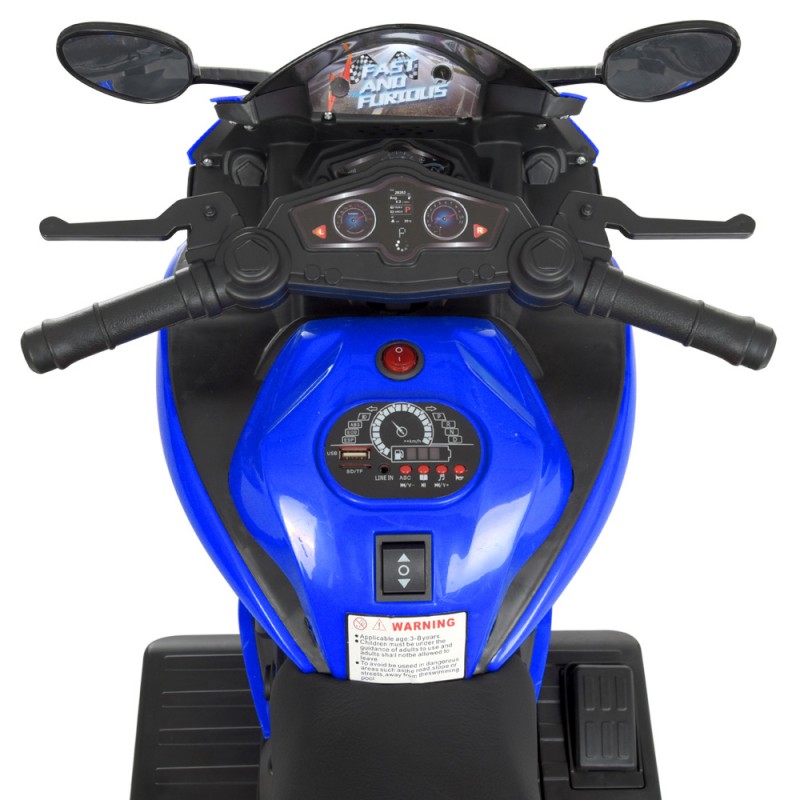 Дитячий триколісний електромотоцикл Bambi Racer M 4454EL-4 синій