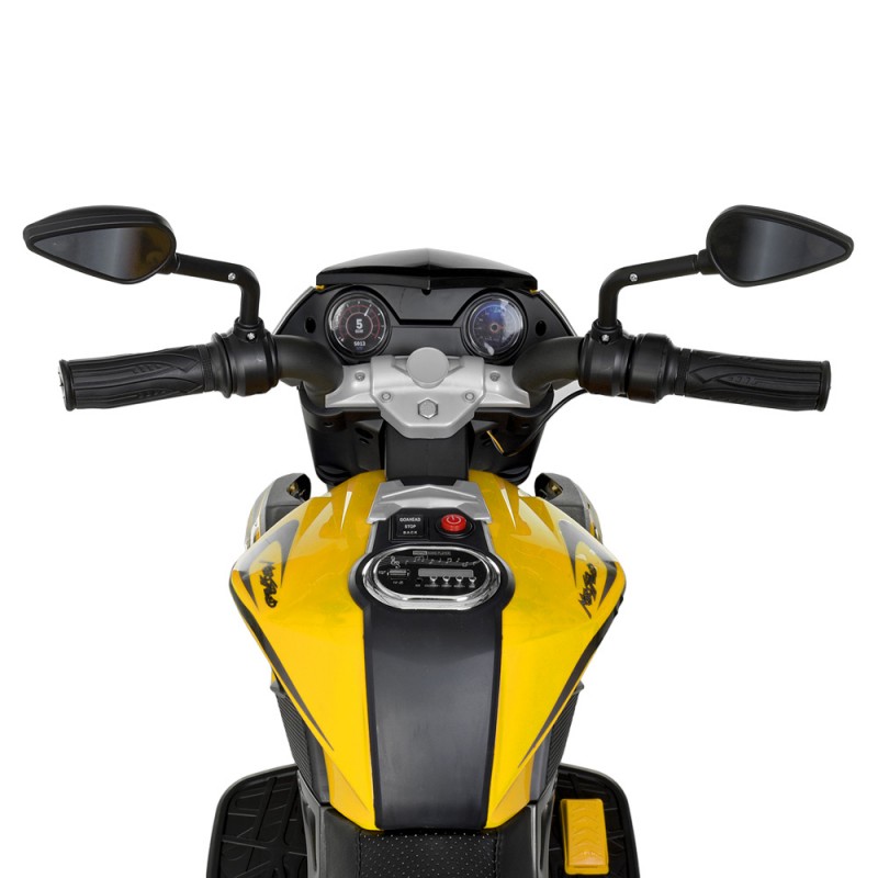 Дитячий триколісний мотоцикл Bambi M 4152EL-6 жовтий
