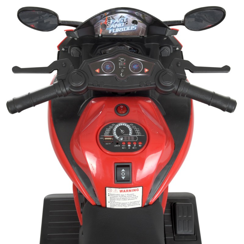 Дитячий триколісний електромотоцикл Bambi Racer M 4454EL-3 червоний